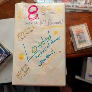 1990's MLB Baseball Card Value Box Loaded with HOFers & rookies! 250 - 300 Cards